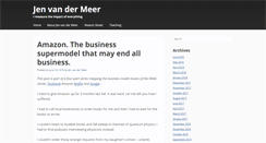 Desktop Screenshot of jenvandermeer.org